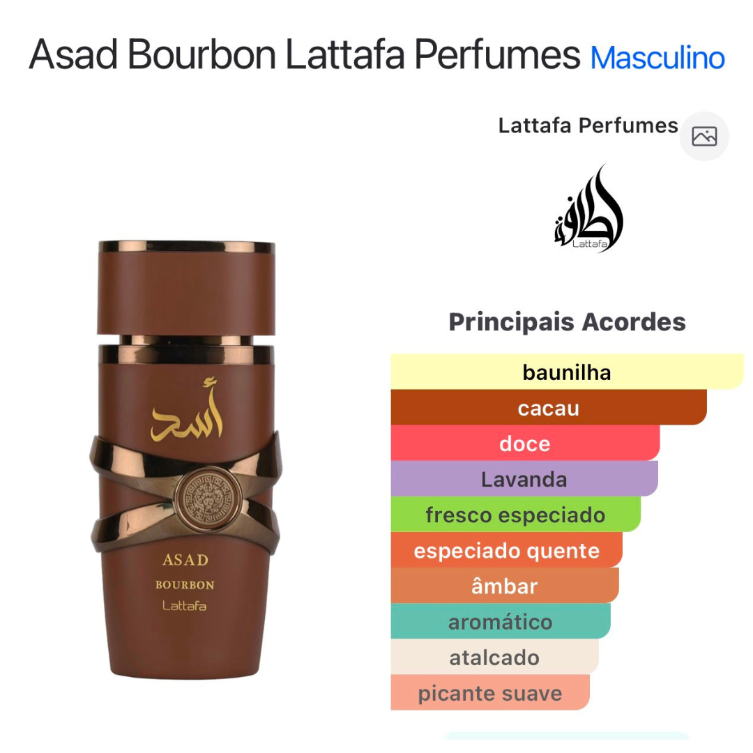 Asad Bourbon de Lattafa Perfumes - Imagem 2
