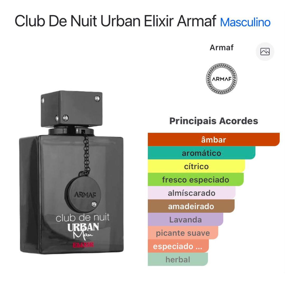 Club De Nuit Urban Elixir de Armaf - Imagem 2