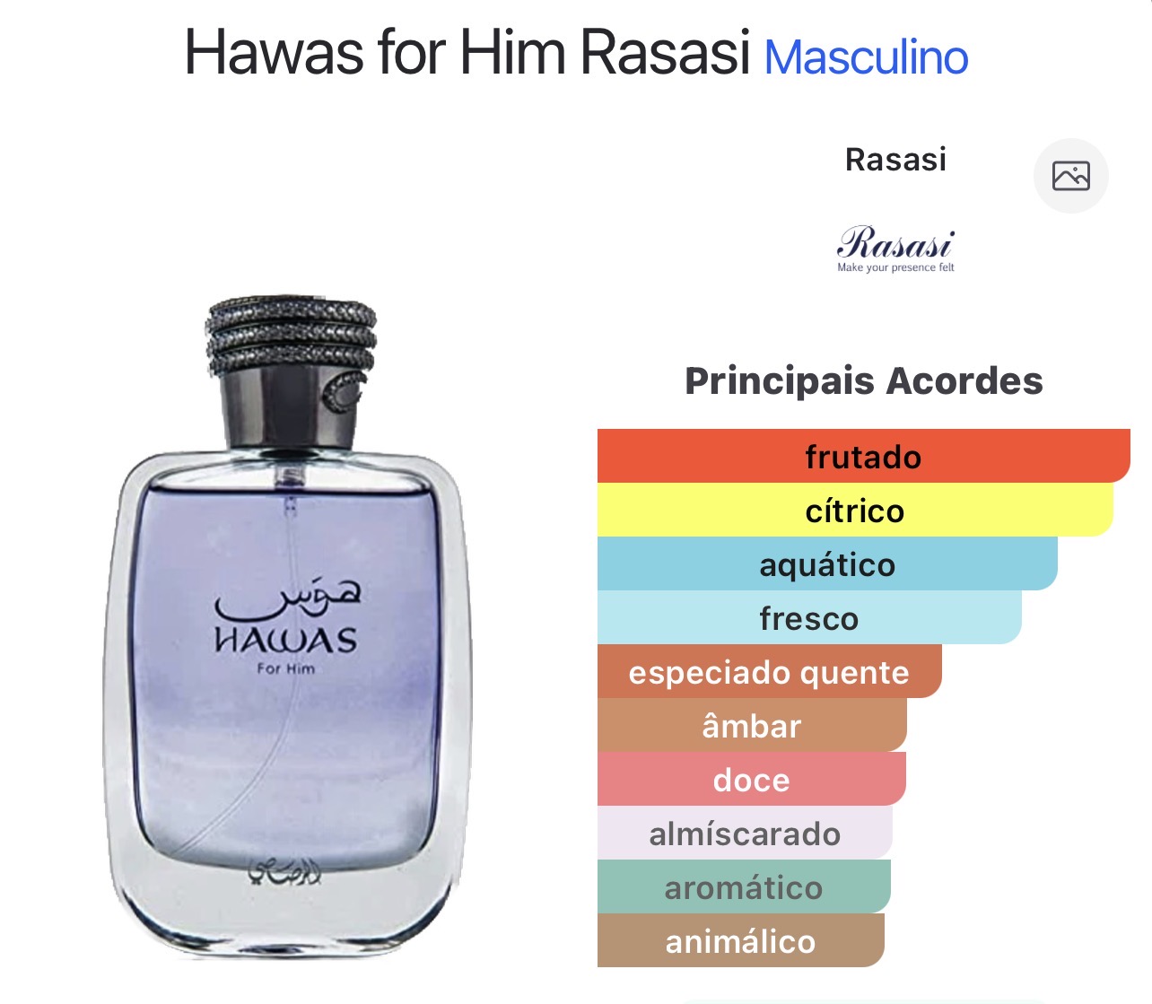 Hawas For Him De Rasasi 100ML